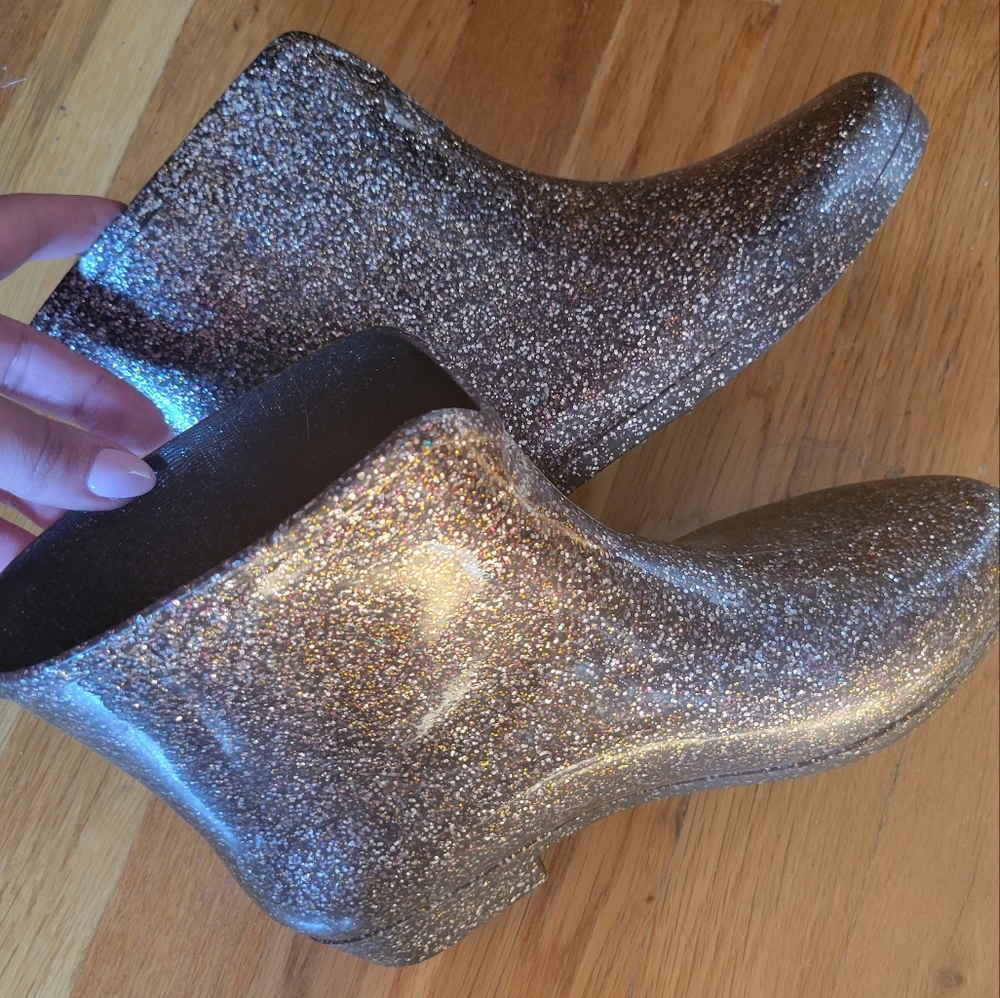 Sparkle rain boots